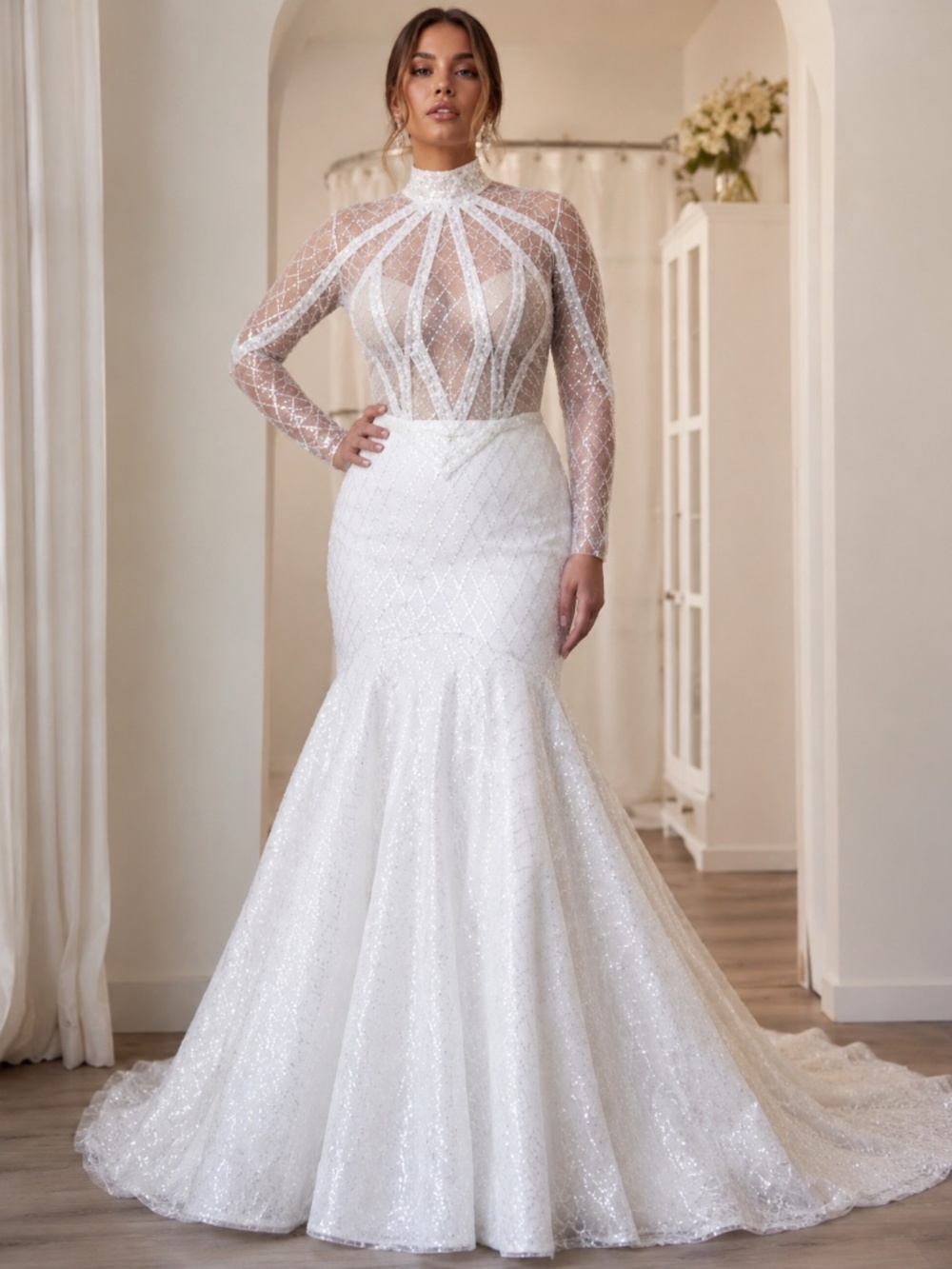Custom Viero Bridal wedding dress